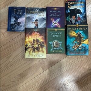Rick Riordan Book Set - Percy Jackson & Camp Half-Blood Titles - Multicolor